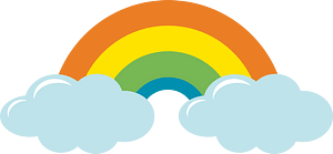 Rainbow clouds