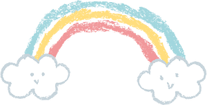 Rainbow clouds