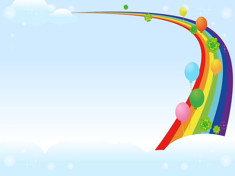 Rainbow sky background