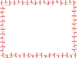 Red dragonfly frame