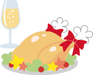 Roast turkey chicken