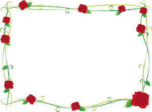 Roses frame