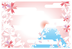 Sakura fuji sunrise