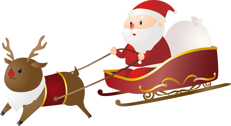 Santa claus reindeer