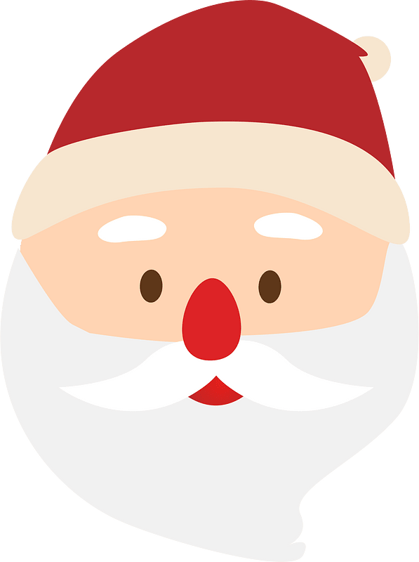 Santa clouse face - Free vector clipart images on creazilla.com