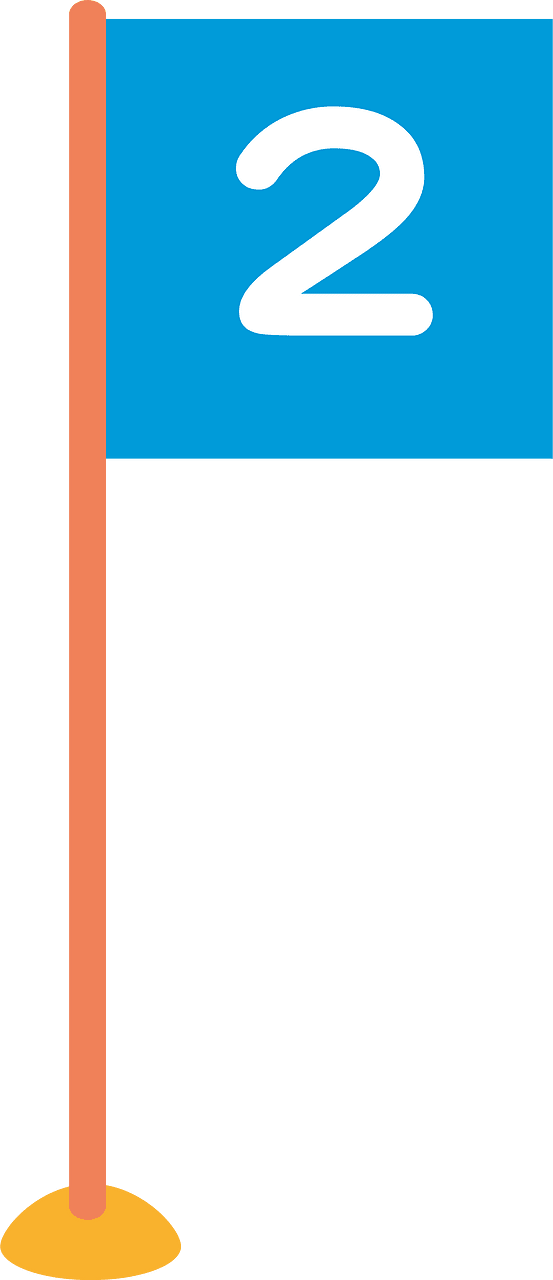 Second place flag