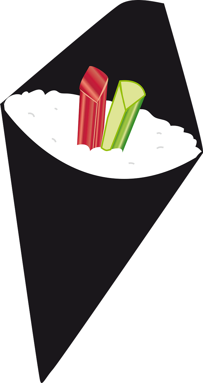 Self hand rolled sushi