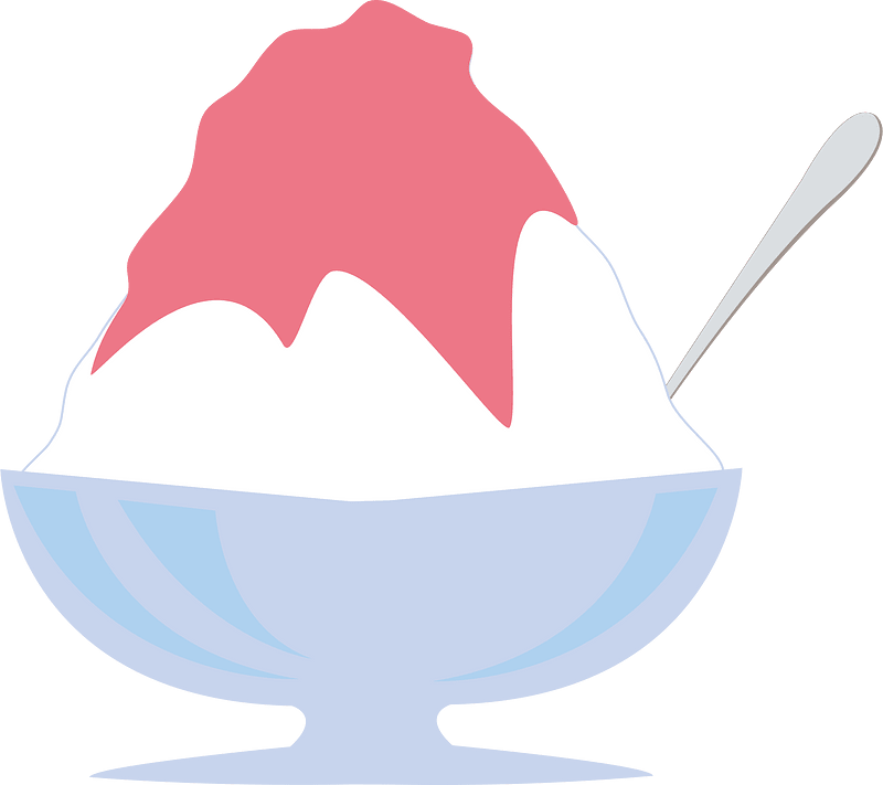 Shaved ice dessert
