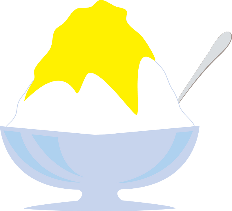 Shaved ice dessert