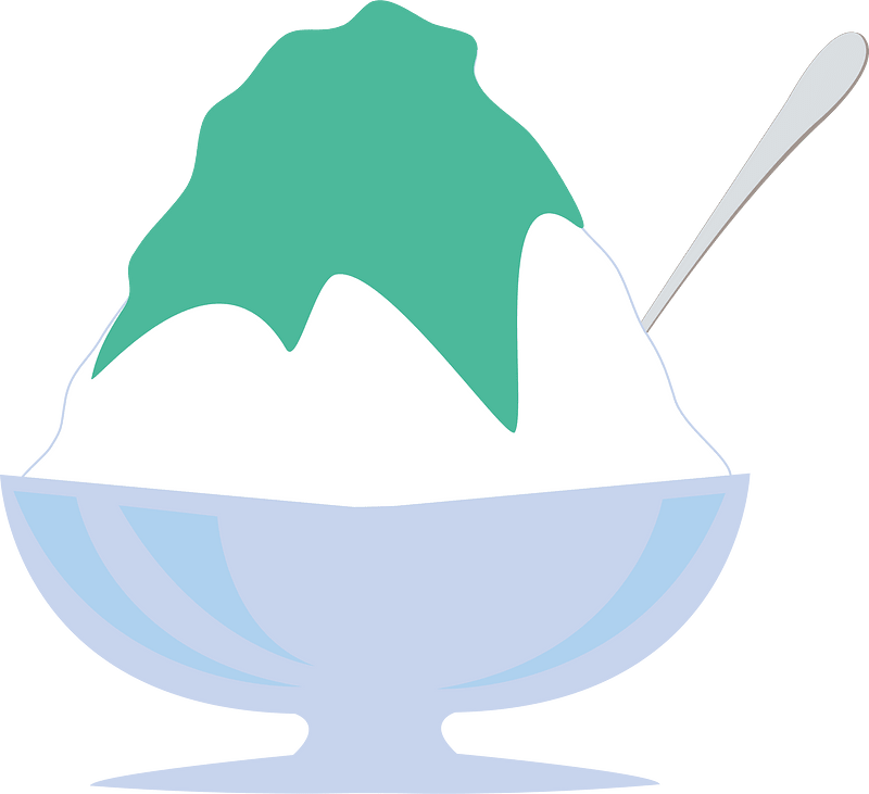 Shaved ice dessert