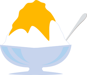 Shaved ice dessert