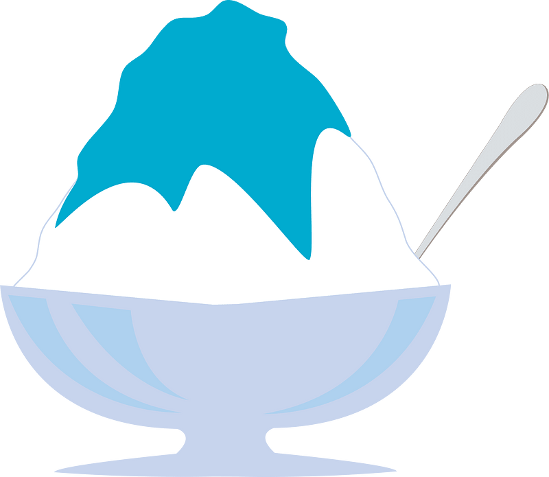 Shaved ice dessert