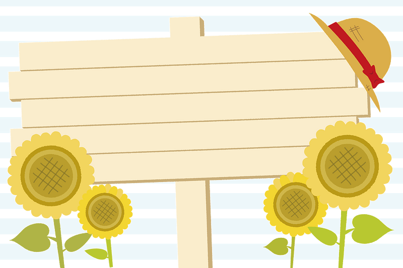 Signboard sunflower