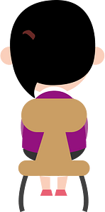 Sitting woman
