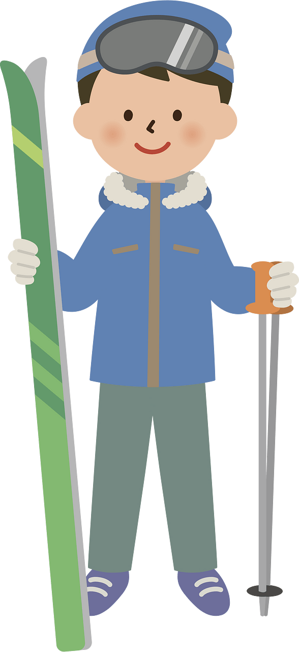 Skiing winter sports