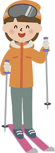 Skiing winter sports