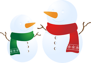 Snowman scarf