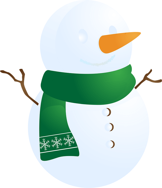 Snowman scarf
