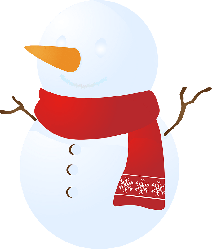 Snowman scarf