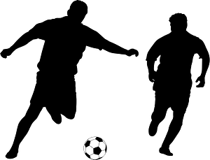 Soccer player silhouette