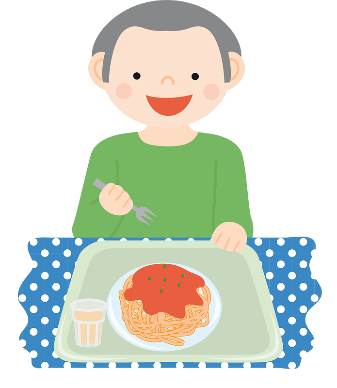 Spaghetti eating