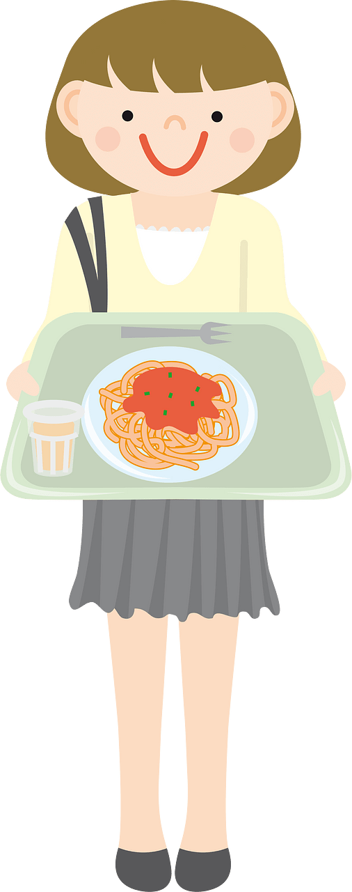 Spaghetti eating