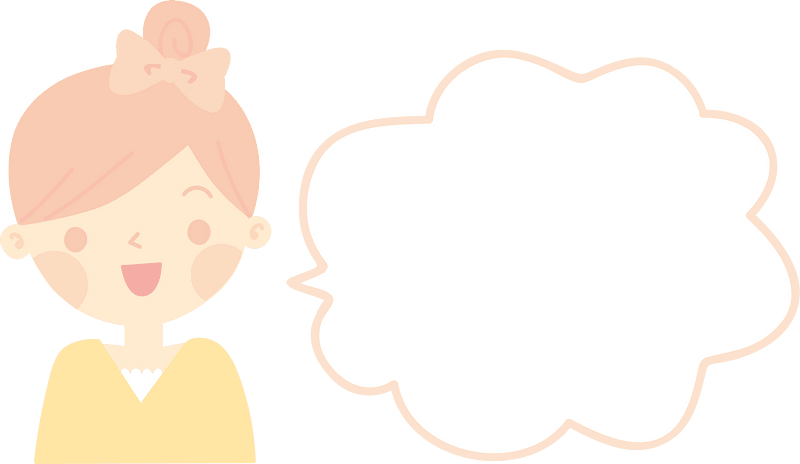 Speech balloon woman