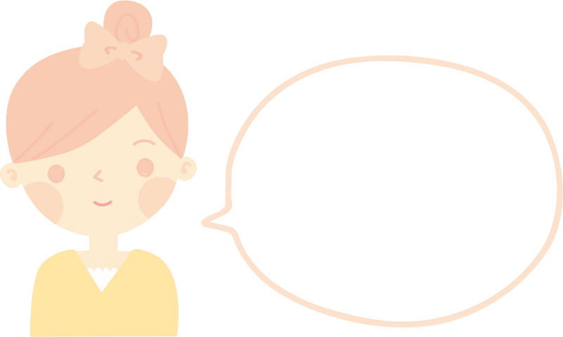 Speech balloon woman