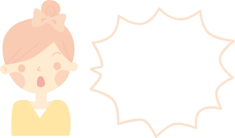 Speech balloon woman