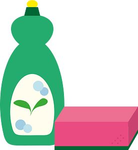 Sponge dishwashing liquid