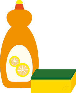 Sponge dishwashing liquid