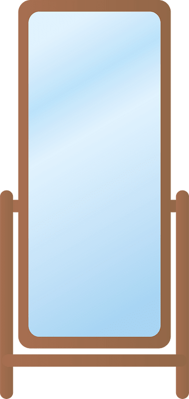 Stand mirror