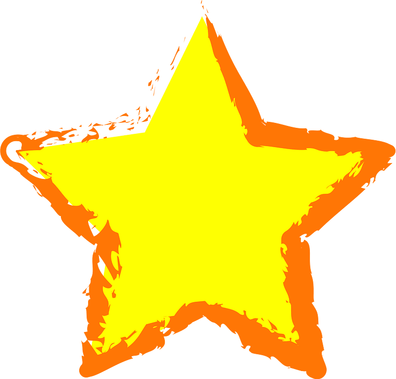 Weißer mittelgroßer Stern