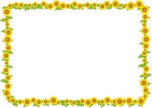 Sunflower frame