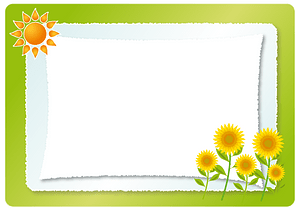 Sunflower frame