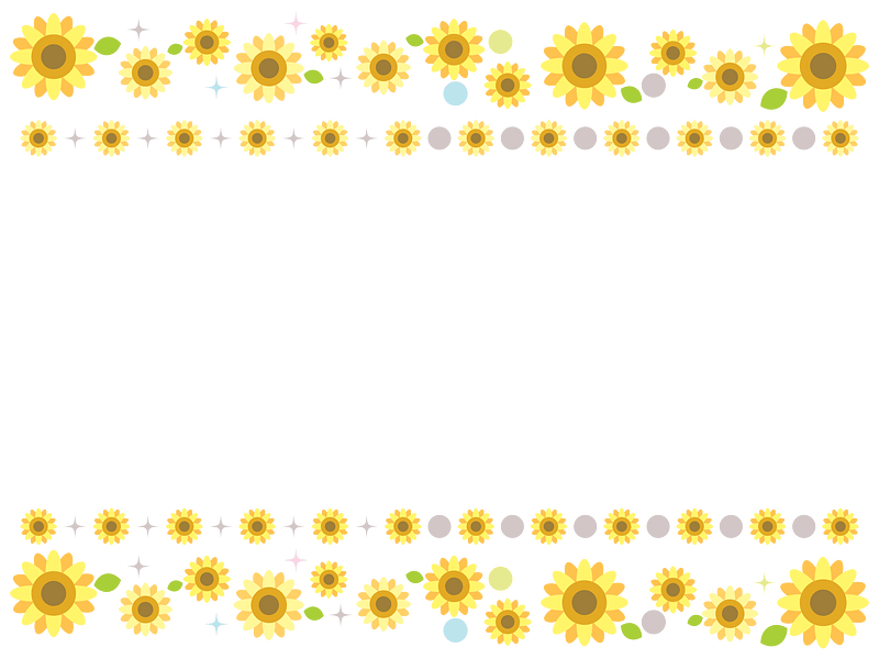 Sunflowers frame