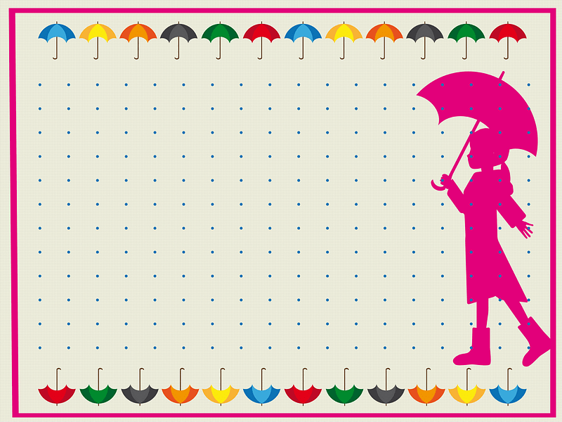 Umbrella girl frame
