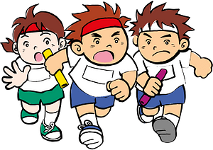 Undokai sports relay race