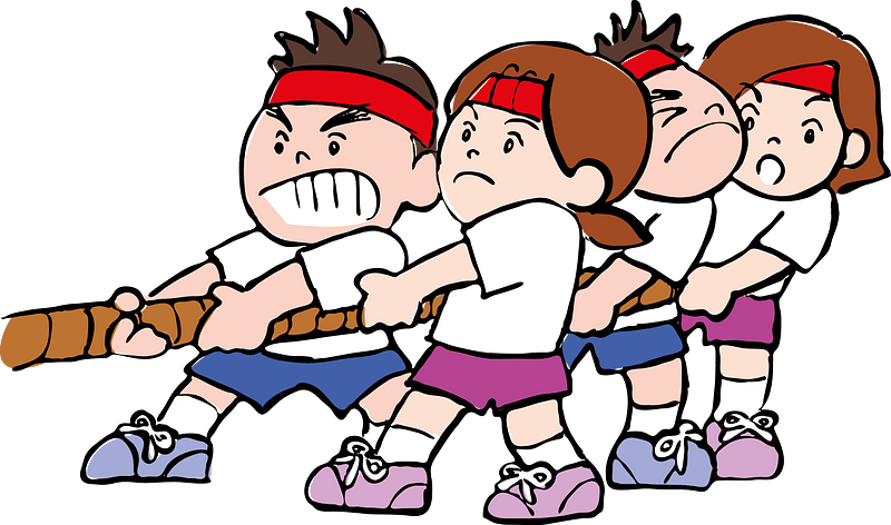 Undokai sports tug of war