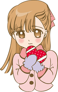 Valentines day girl
