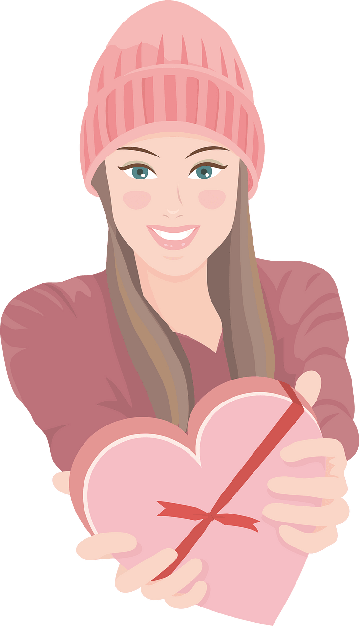 Valentines day girl