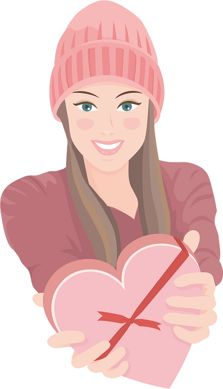 Valentines day girl