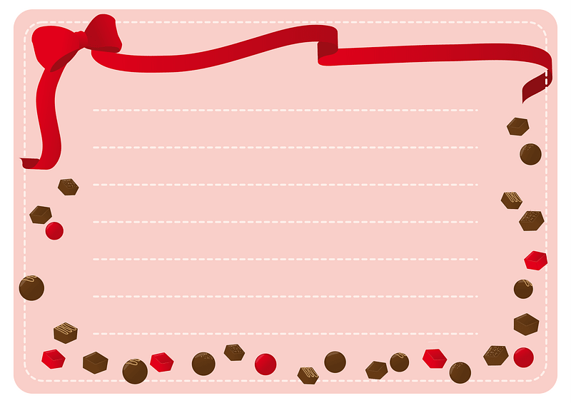 Valentines day message card