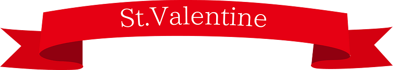 Valentines day ribbon