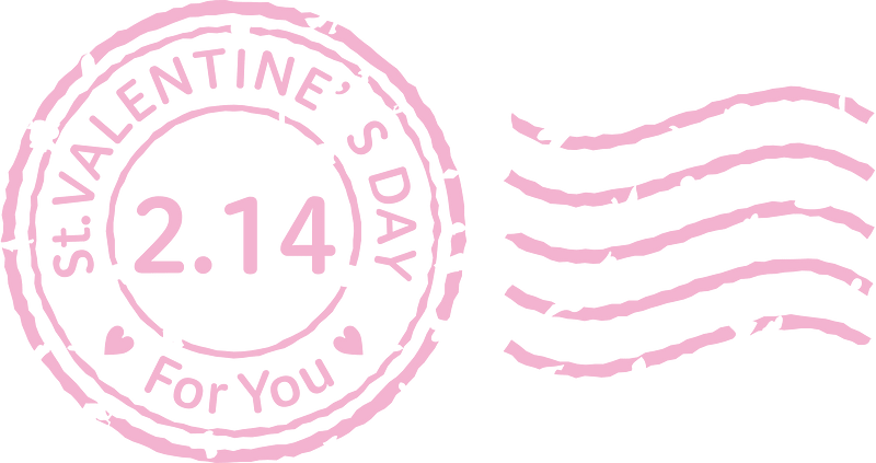 Valentines day stamp