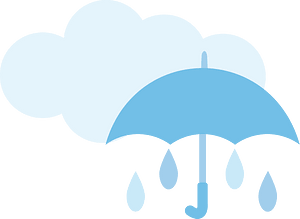 Cloud and umbrella