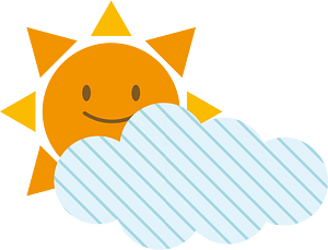 Sun and cloud