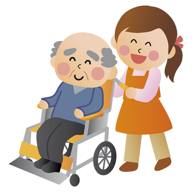 Wheelchair old man