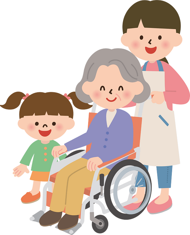 Wheelchair woman
