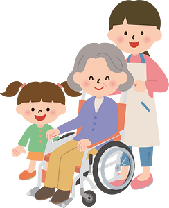 Wheelchair woman